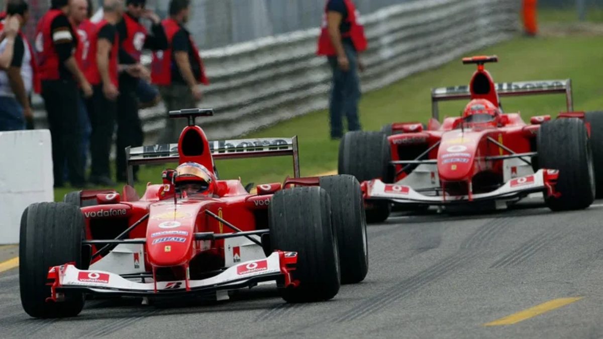 Ferrari Formula 1 cars from the early 2000s