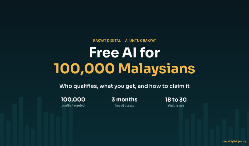 Free AI for 100,000 Malaysians: who qualifies, what you get and how to claim it via rakyatdigital.gov.my